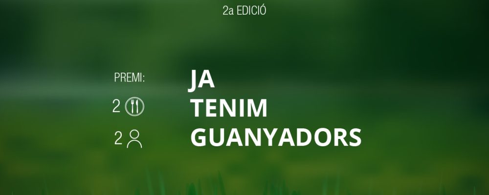 Guanyadors 2a Edició RUTA DE L’ARRÒS